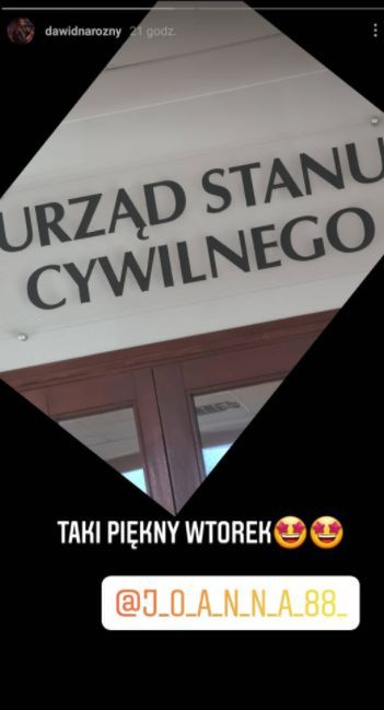 Dawid Narożny i jego narzeczona wzięli ślub?