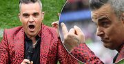 Wielki skandal na rozpoczęciu Mundialu w Rosji! Robbie Williams pokazał środkowy palec! [WIDEO]