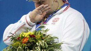 Agata na podium w Atenach