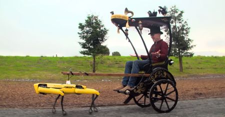 Dorożka na miarę XXI wieku. Porgromca Mitów zaprzęgł robota Spot od Boston Dynamics