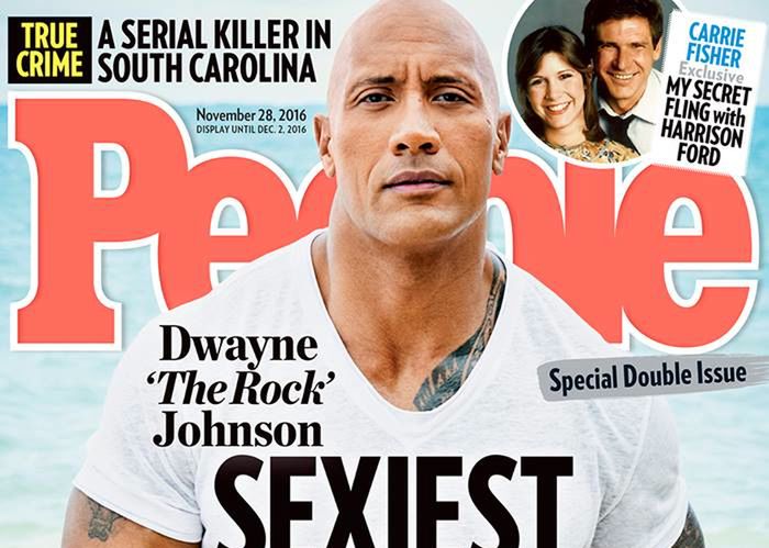 Dwayne 'The Rock' Johnson najseksowniejszym mężczyzną 2016 roku!