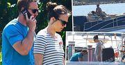 TYLKO U NAS! Ciężarna Anna Czartoryska i Michał Niemczycki na wakacjach z synem [PAPARAZZI]