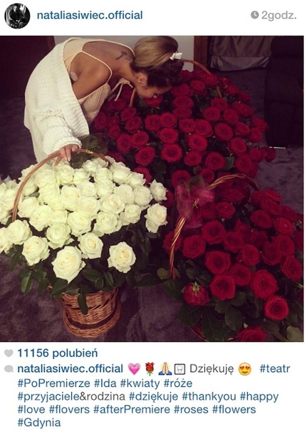 Natalia Siwiec dostała kosze kwiatów


Fot. Instagram