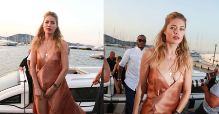 Doutzen Kroes w skrawku materiału