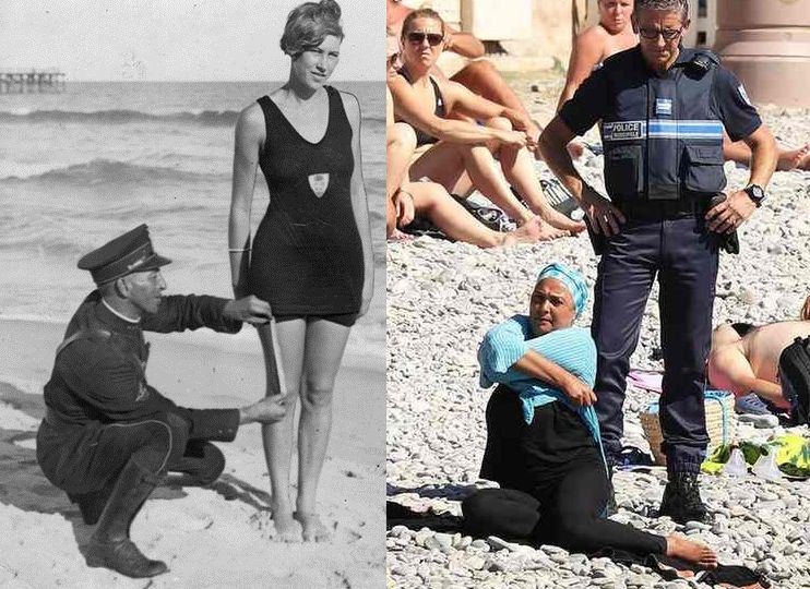 Zakazane burkini? Kiedyś tak policja kontrolowała kobiety na plażach