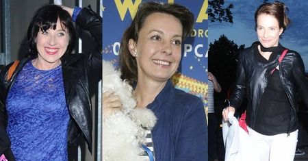 Justyna Sieńczyłło z pudlem, a Piotr Zelt z nową partnerką