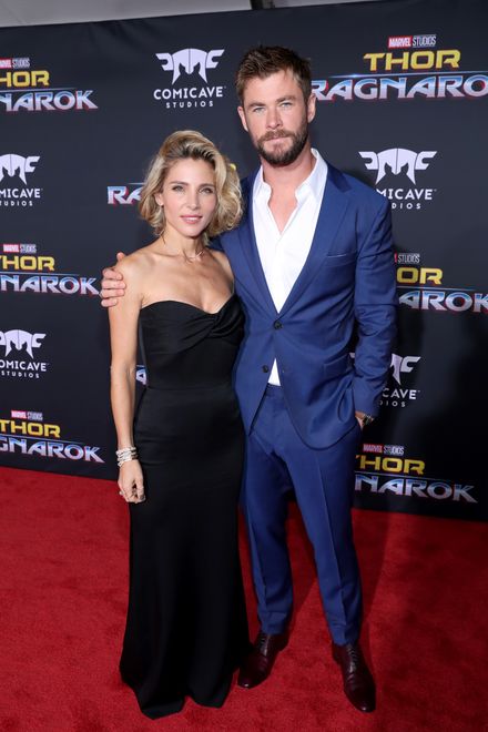 at The World Premiere of Marvel Studios' "Thor: Ragnarok" at the El Capitan Theatre on October 10, 2017 in Hollywood, California. 