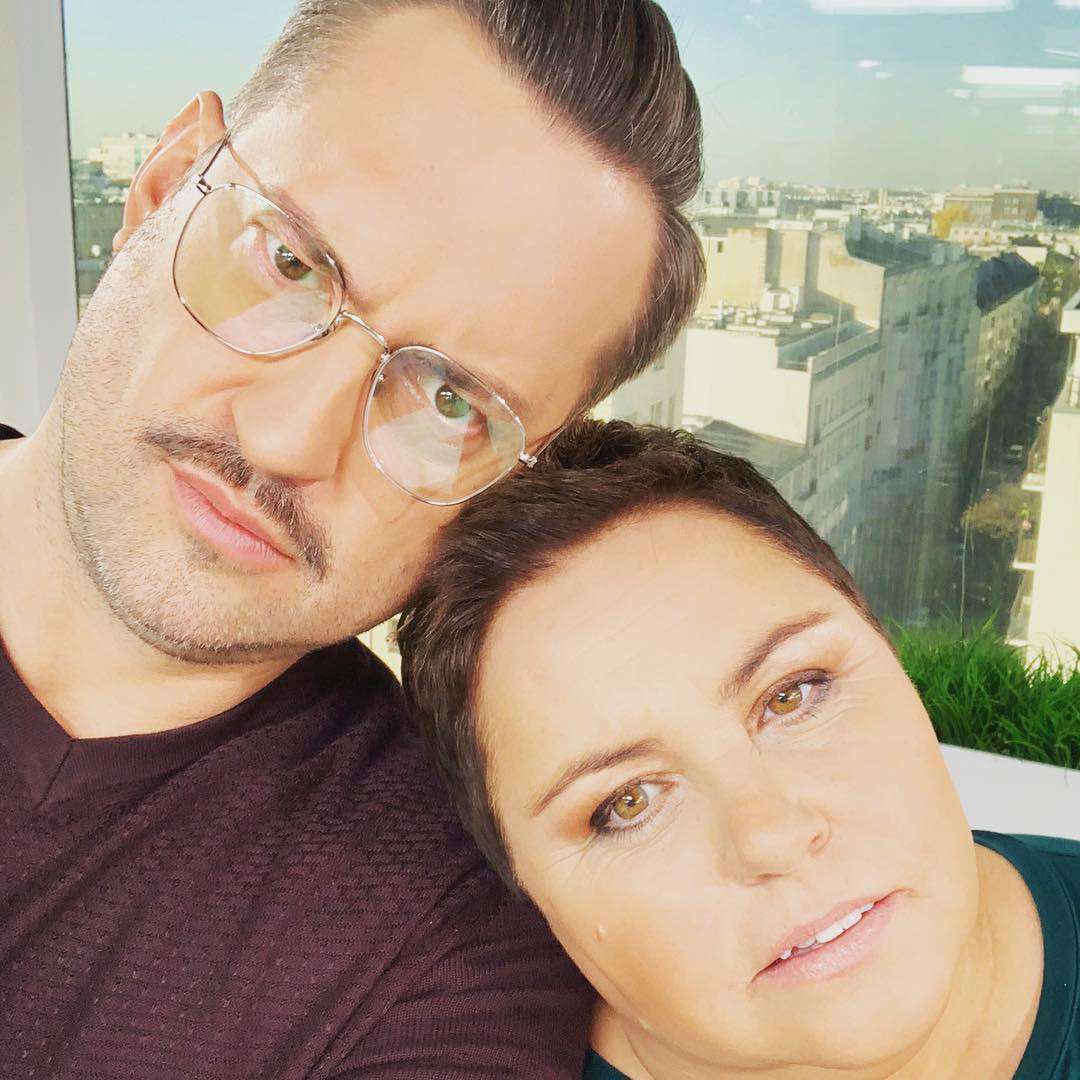 Marcin Prokop z wąsami