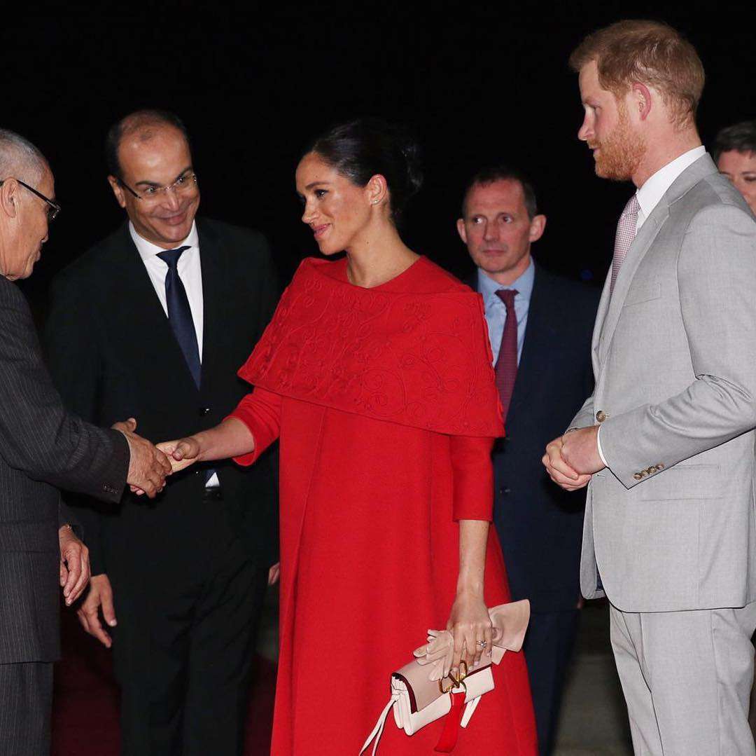 Maghan Markle w lotniku w Casablance