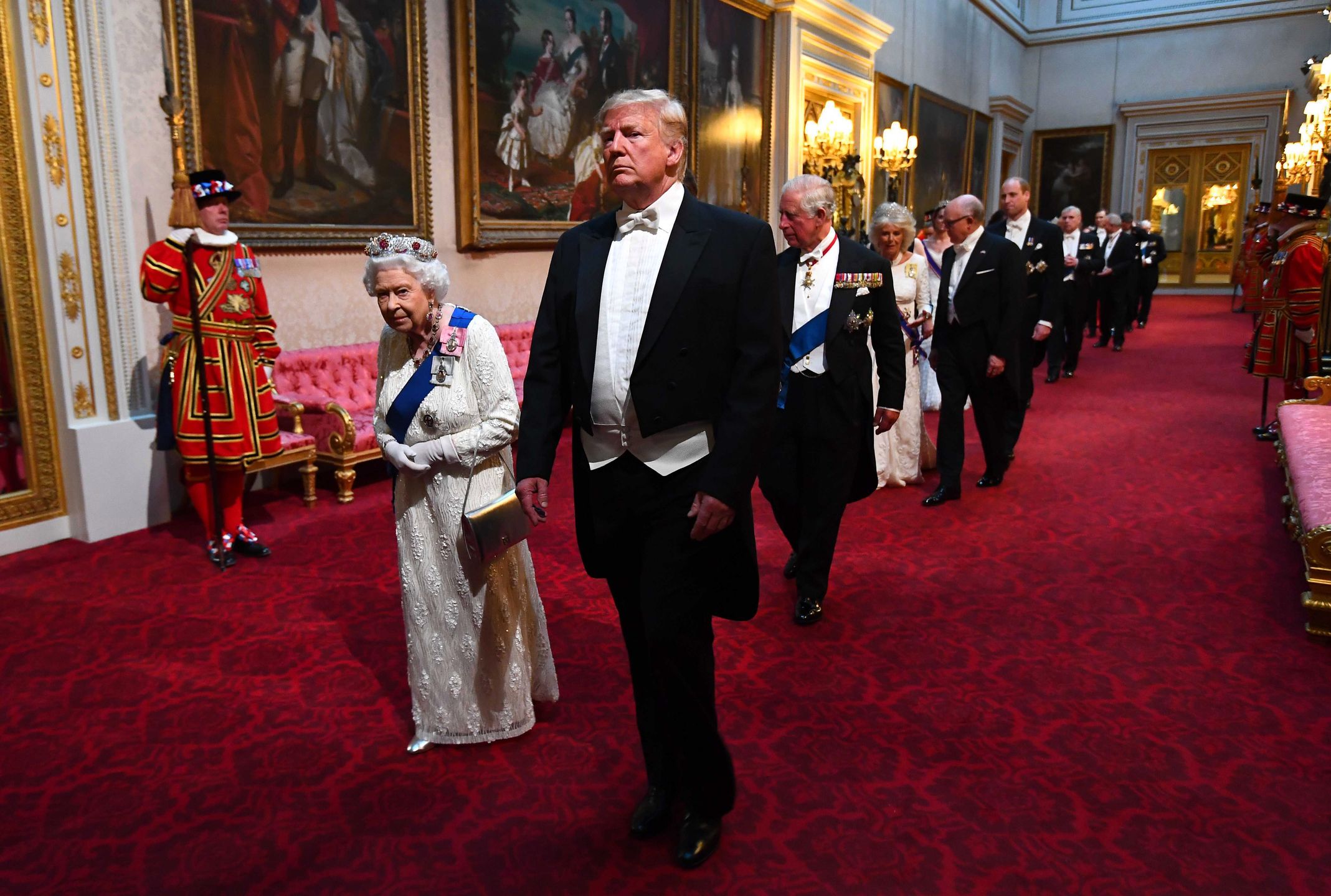 Donald Trump i Melania Trump z wizytą u rodziny królewskiej, Londyn 2019