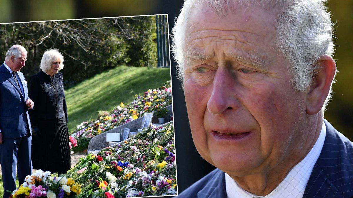 Wzruszające. Książę Karol ze łzami w oczach czyta listy z kondolencjami od Brytyjczyków. Wspierała go Camilla