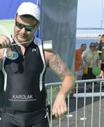 Tomasz Karolak ukończył triatlon