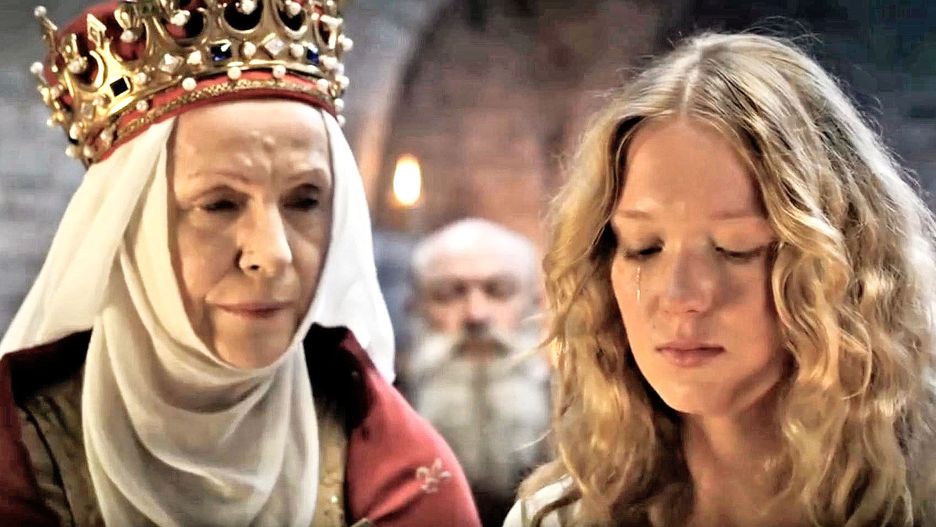 Halina Łabonarska i Marta Bryla w "Koronie królów"