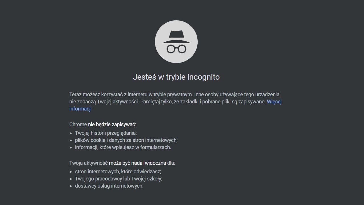 Fatalna informacja dla fanów prywatności. Tryb incognito nie działa
