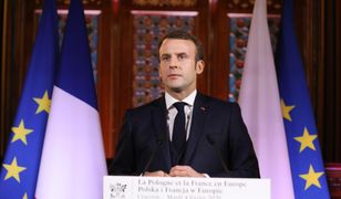 Emmanuel Macron wygłasza wykład na UJ. "Jesteśmy zaniepokojeni reformą sądownictwa"