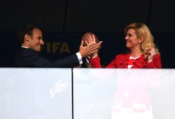 Państwo Macron i prezydent Chorwacji, Kolinda Grabar-Kitarović na finale mundialu. Co to były za emocje!