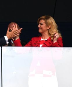 Państwo Macron i prezydent Chorwacji, Kolinda Grabar-Kitarović na finale mundialu. Co to były za emocje!