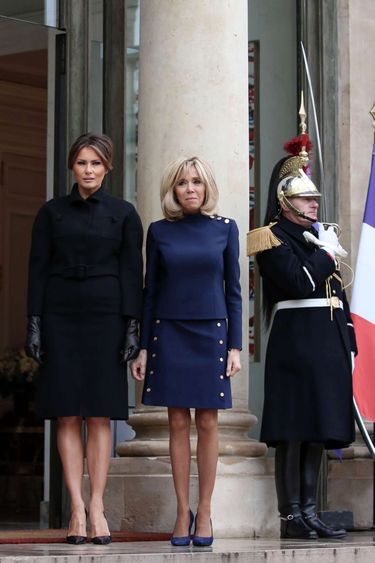 Melania Trump i Brigitte Macron spotkały się w pałacu prezydenckim