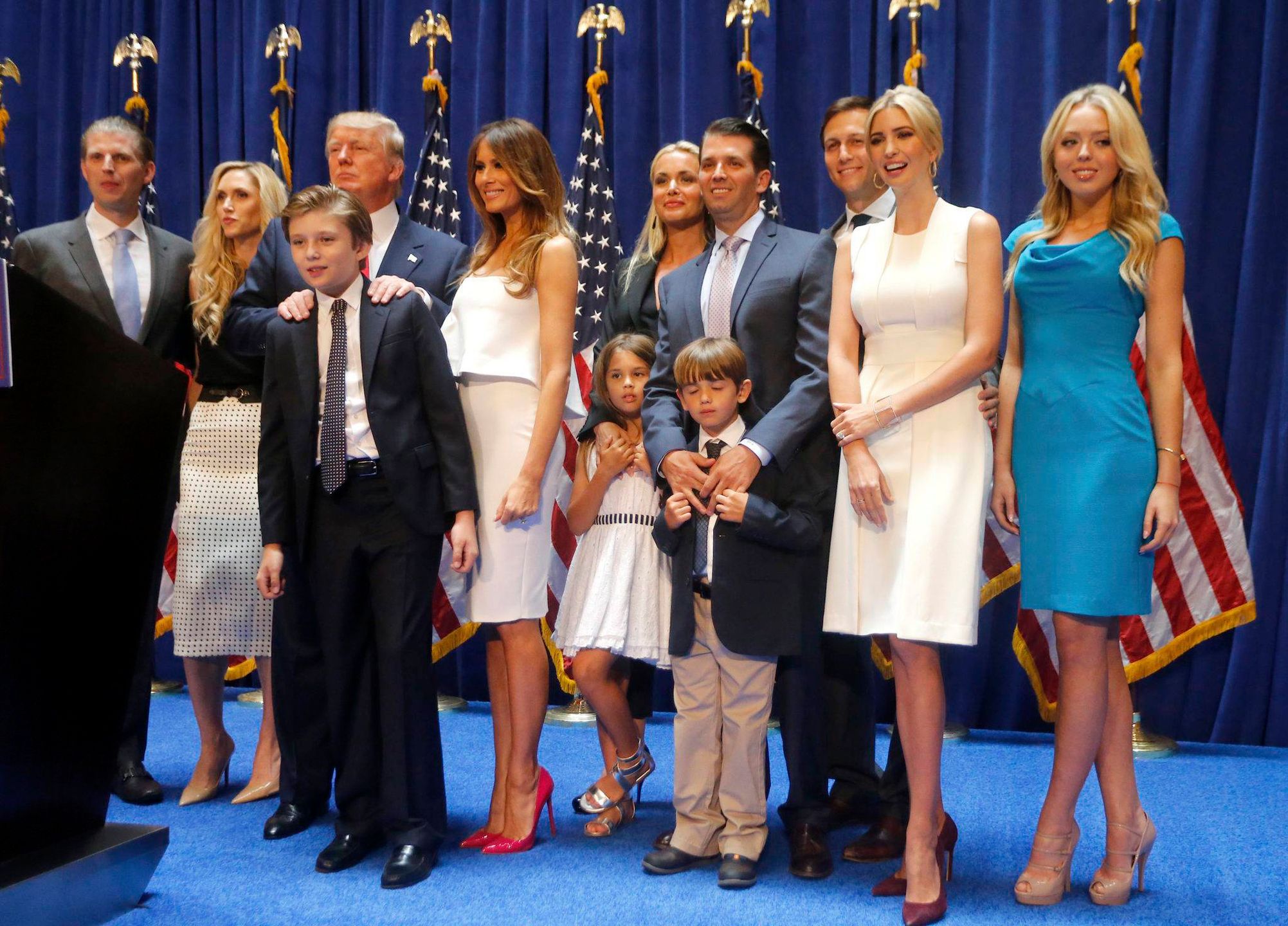 Donald Trump z całą rodziną