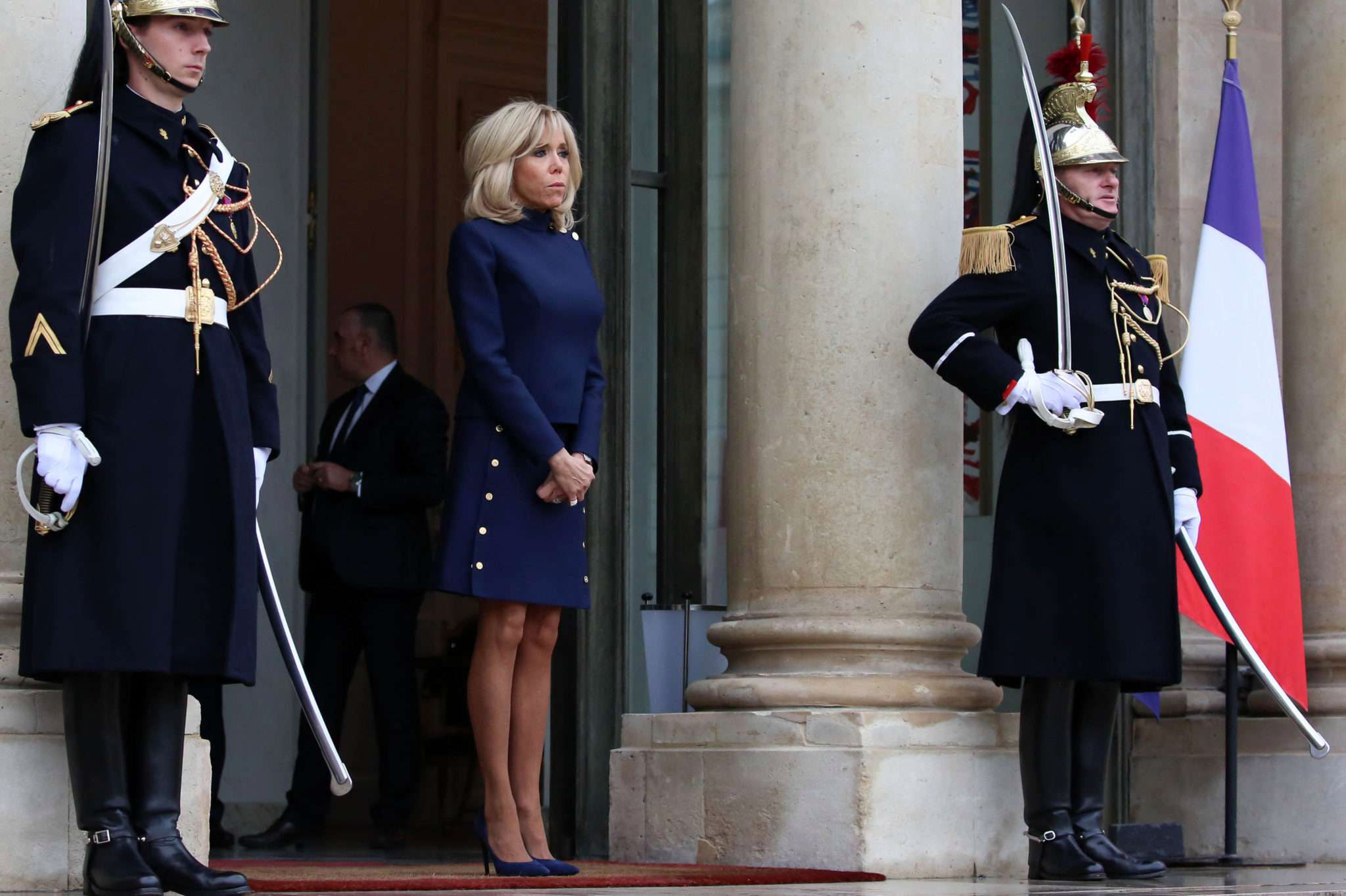 Brigitte Macron czeka na Melanię Trump
