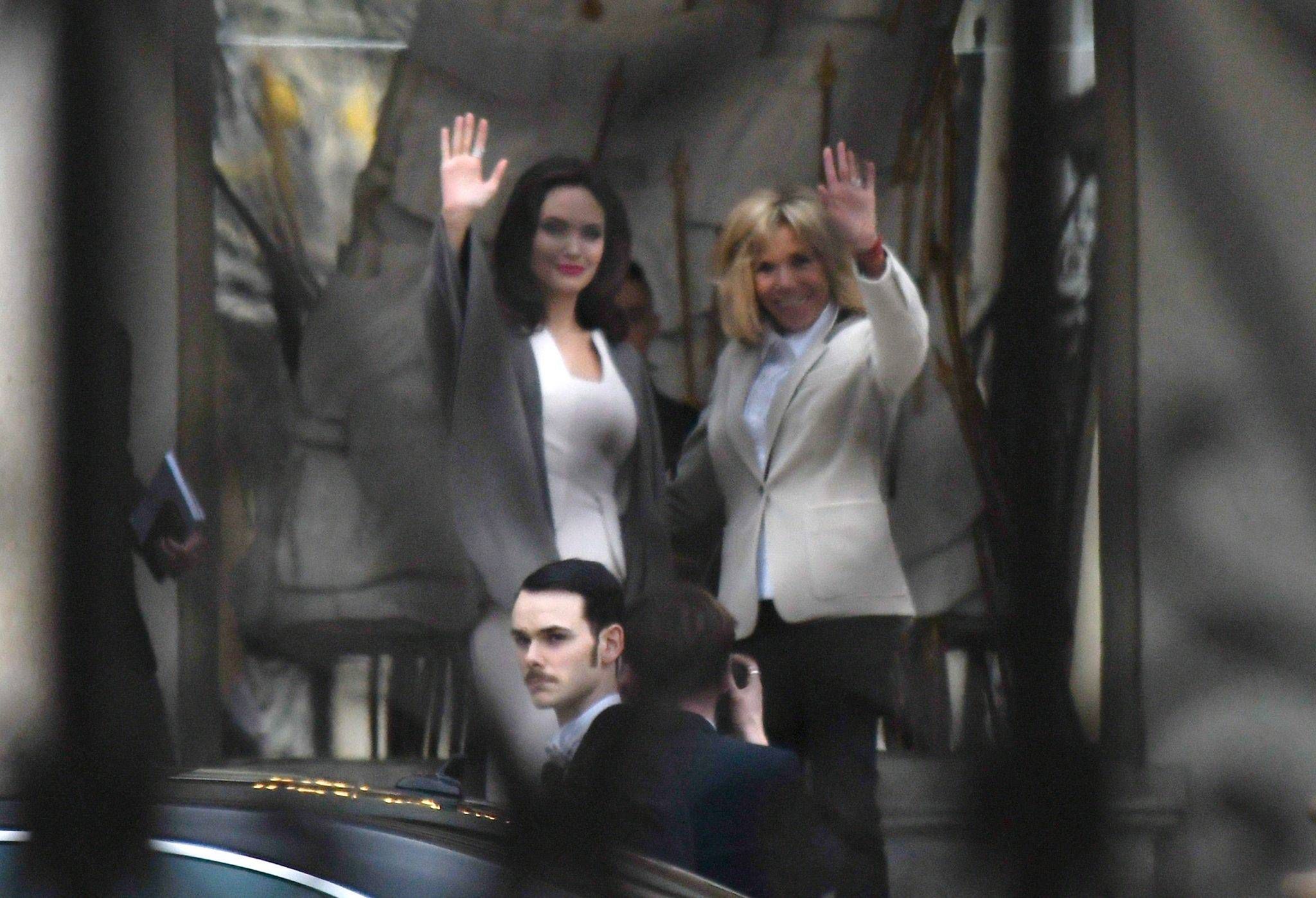 Angelina Jolie spotkała się z Brigitte Macron