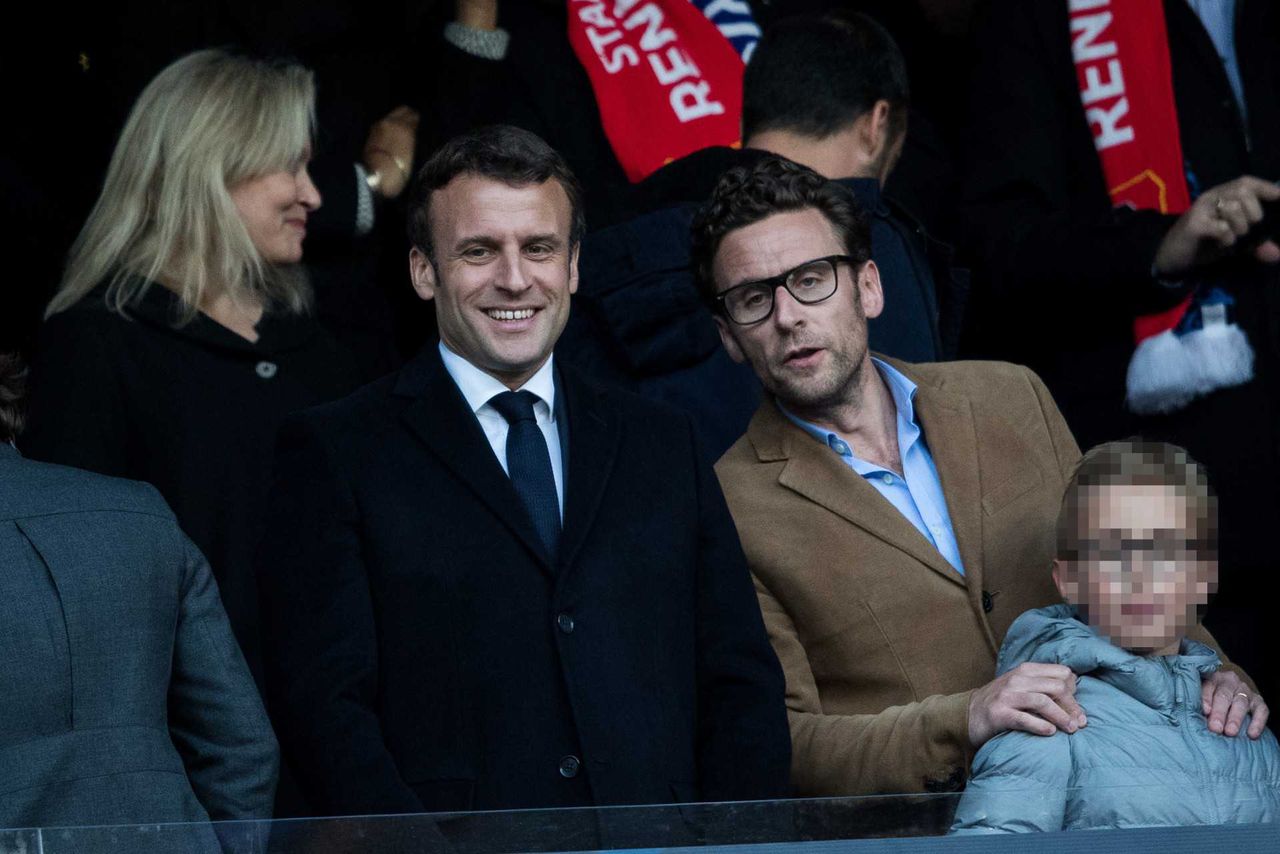 Emmanuel Macron z bratem Laurentem