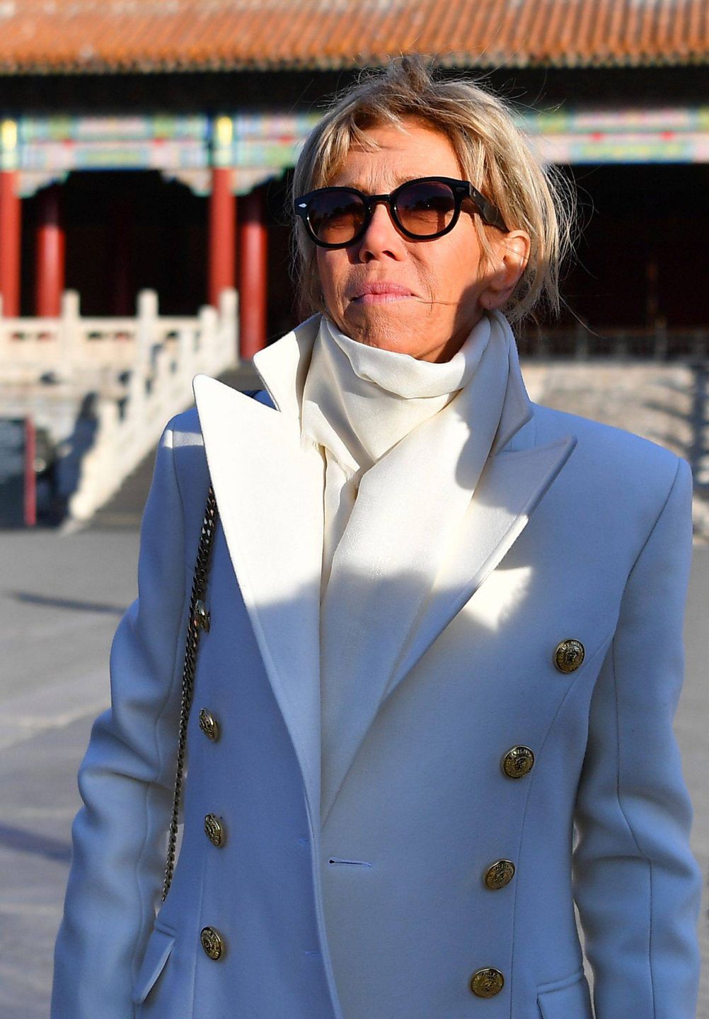 Brigitte Macron i Emmanuel Macron w Chinach