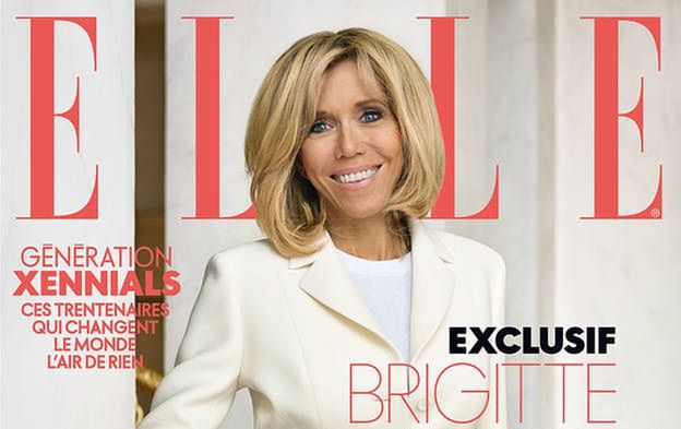 Brigitte Macron na okładce francuskiego "ELLE"