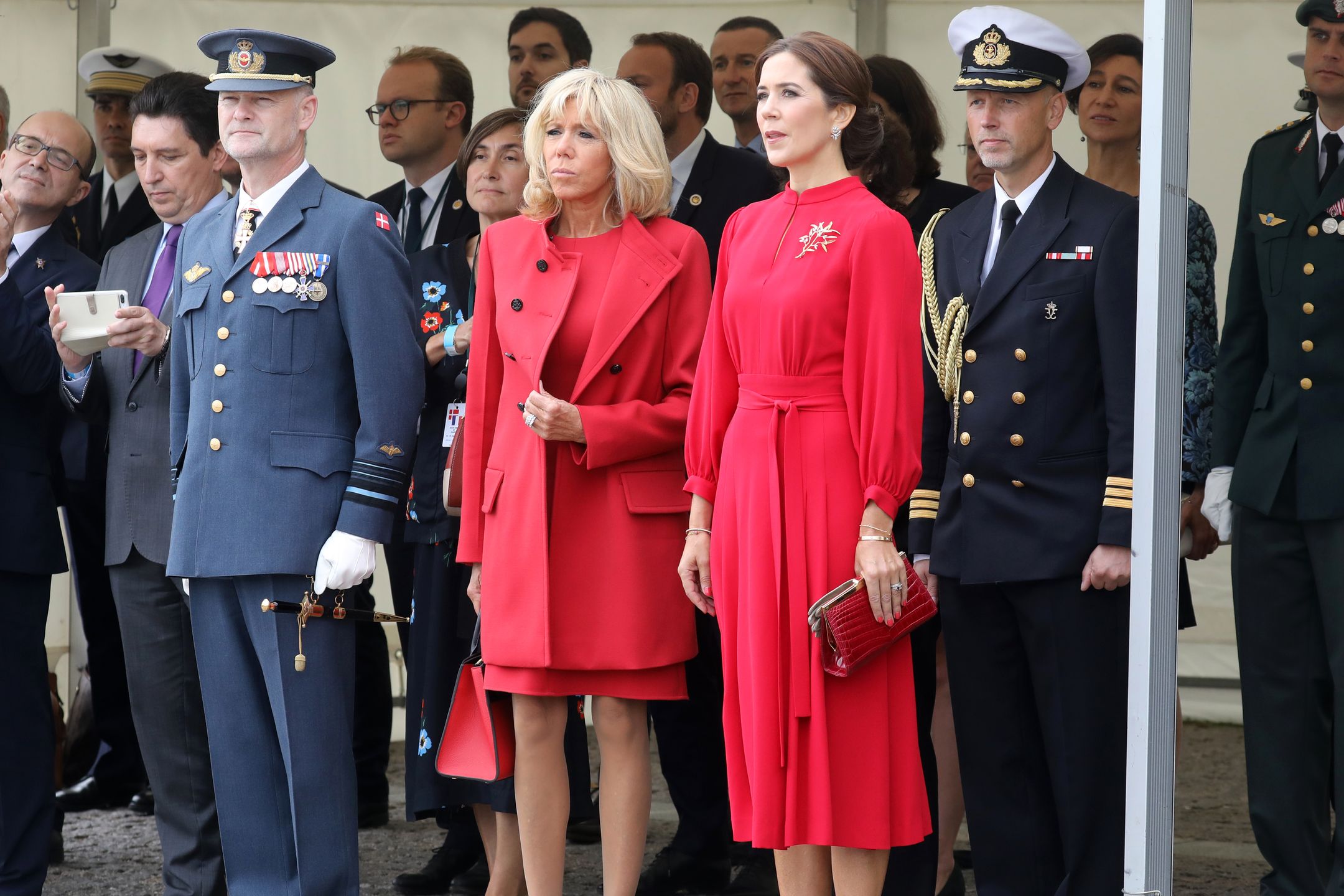 Brigitte Macron i księżna Mary