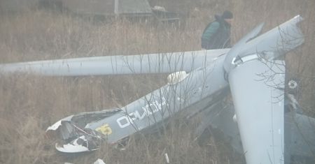 Rosja: Dron wojskowy rozbił się na podwórku omal nie doprowadzając do tragedii