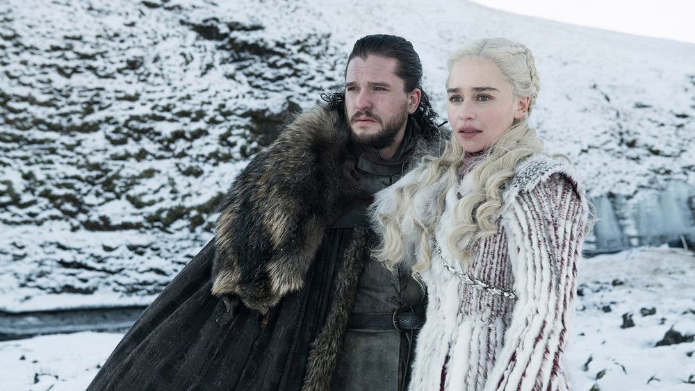Jon i Daenerys w ósmy sezonie "Gry o tron"