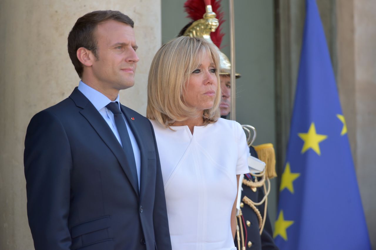 Brigitte Macron odsłania kolana na spotkaniu z prezydentem Gwatemali