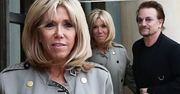 Brigitte Macron spotkała się z Bono z U2! Stylizacja godna fanki rocka