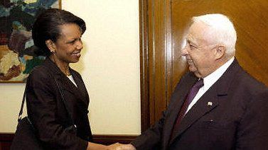 Condoleezza Rice i Ariel Szaron