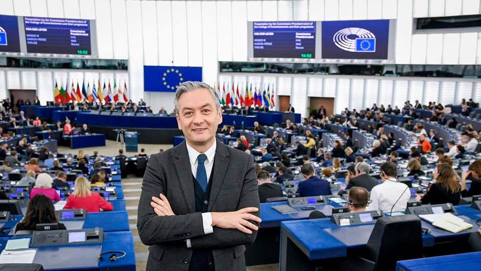 Robert Biedroń w Parlamencie Europejskim.