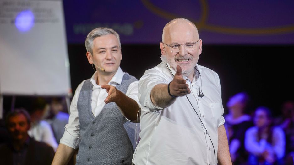 Wybory do europarlamentu. Robert Biedroń i Frans Timmermans