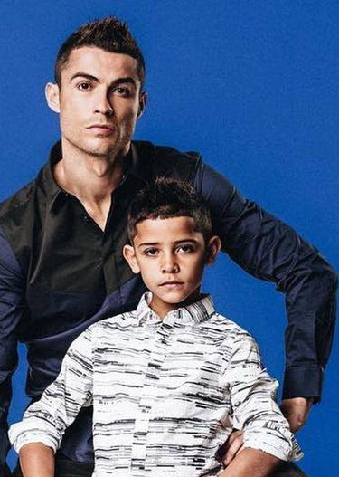 Cristiano Ronaldo z synem razem w reklamie