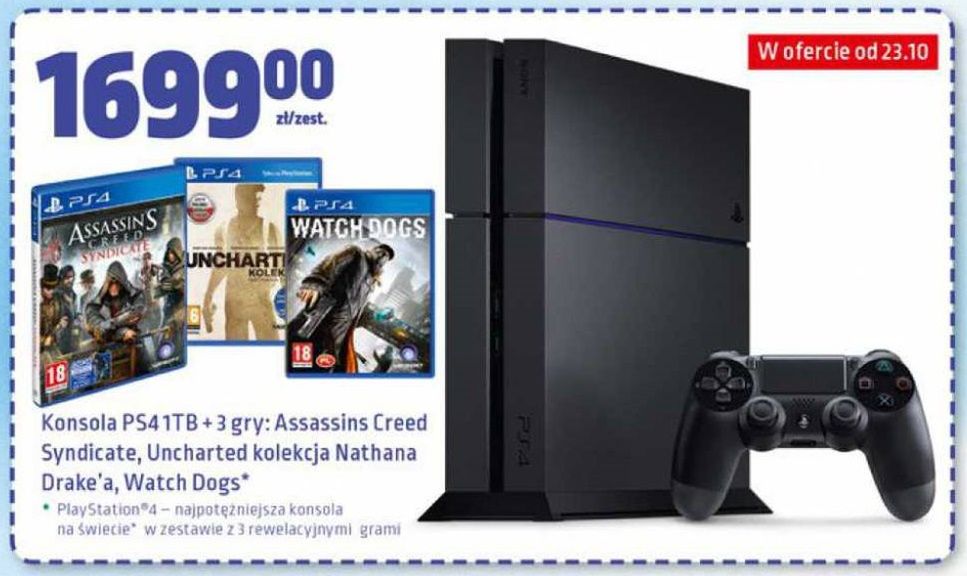 [Aktualizacja] Biedronka znowu to zrobiła - świetna oferta na PlayStation 4 z dyskiem 1TB i pakietem trzech gier