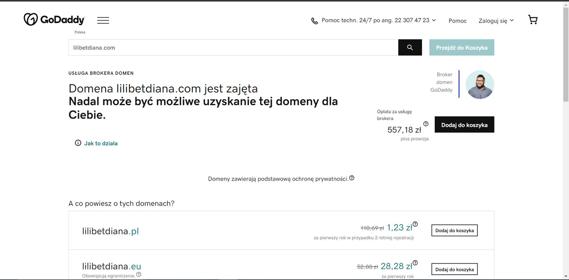 Domena LilibetDiana.com została zarejestrowana w piątek