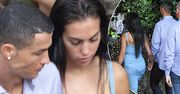 Wszyscy patrzyli tylko na nią! Georgina Rodriguez przyćmiła Cristiano Ronaldo na randce. Sukienka ciasno opinała jej widowiskowe ciało