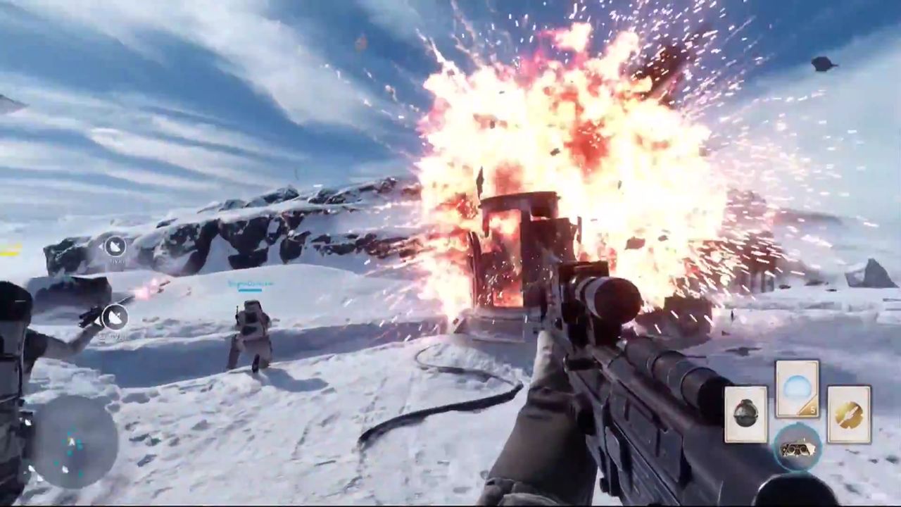 Star Wars Battlefront na pierwszym gameplayu prezentuje starą, dobrą bitwę o Hoth. Czego tam nie ma...