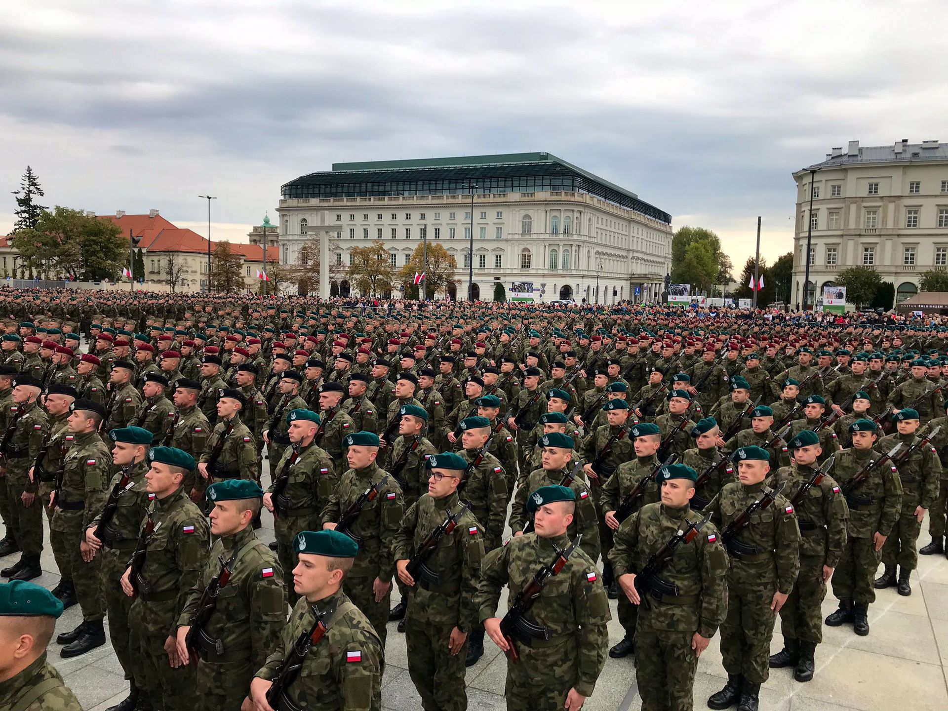 Uroczyste złożenie przysięgi przez nowych żołnierzy