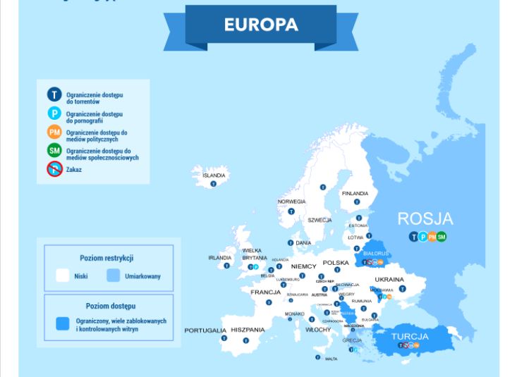 Polska dopiero na 39. miejscu w rankingu wolności internetu. "To skutek działań rządu"