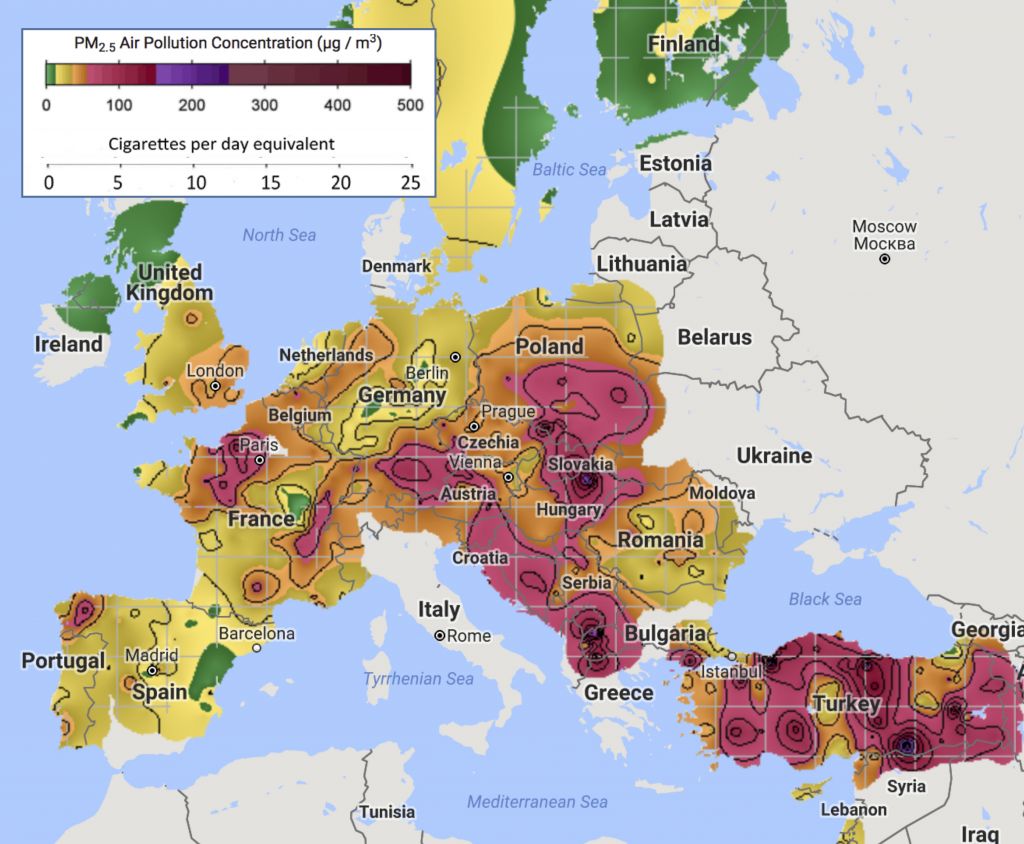 Smog zabija Europejczyków. W jednym mieście umiera pięć osób tygodniowo