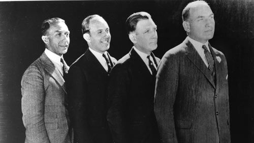 Bracia Warner, od lewej Albert, Jack, Sam i Harry