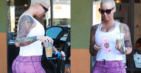 Amber Rose bez makijażu i w sportowym stroju