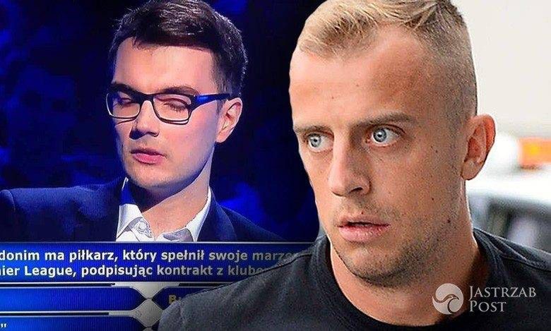 Kamil Grosicki śmieje się z uczestnika Milionerów