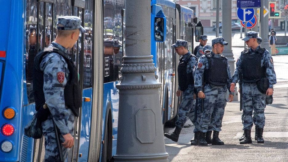 Rosja. Kolejne zatrzymania na ulicach Moskwy.