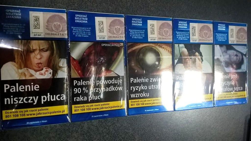Nowe paczki papierosów już w Polsce. Drastyczne zdjęcia