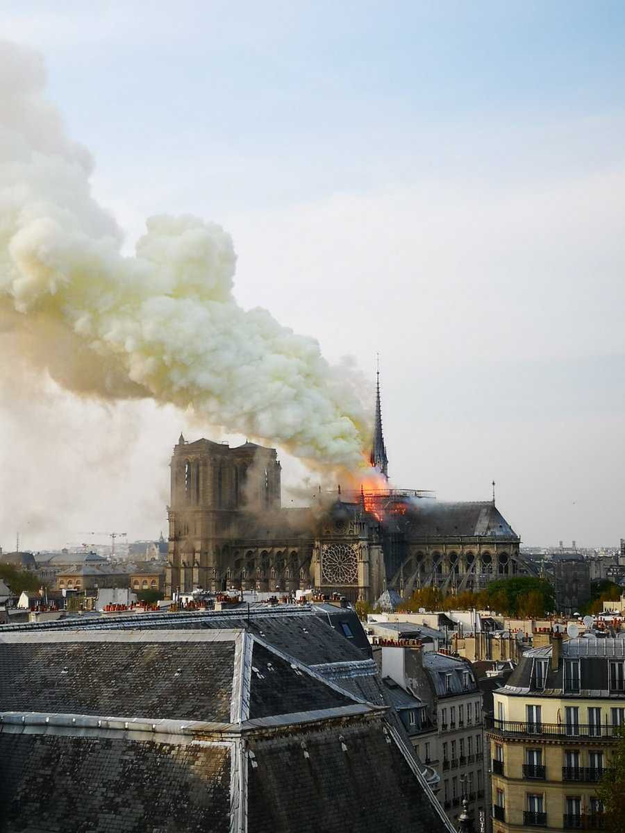 Płonie Katedra Notre Dame w Paryżu